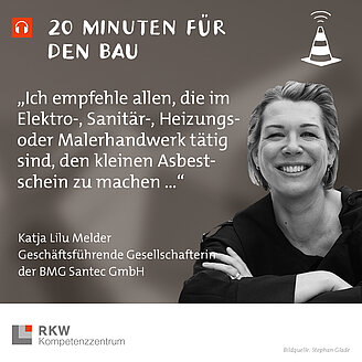 © RKW Kompetenzzentrum Porträtfoto von Katja Lilu Melder und Zitat