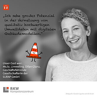 © RKW Kompetenzzentrum Porträtfoto von Dilan Glanz und Zitat